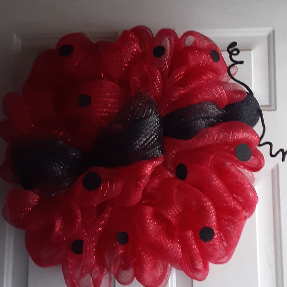 Ladybug wreath